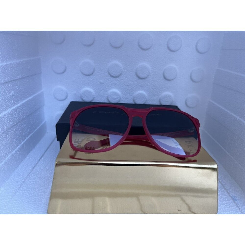 Vintage Frame Company The Creatchman by Corey Shapiro Red Flat Top Sunglasses - Picture 12 of 16